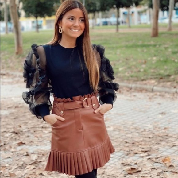 Zara Sweater with Organza Sleeves - Picture 2 of 8